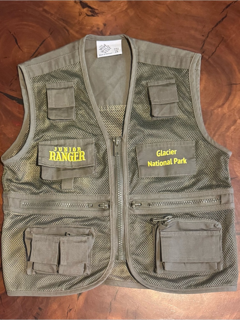 Junior Ranger Kids Costume Vest - Glacier National Park